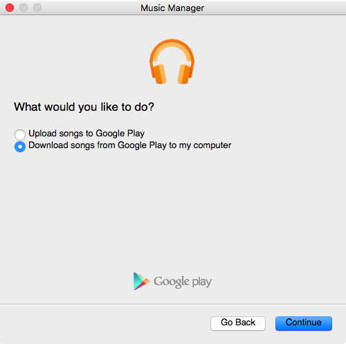 Download google play music to my laptop